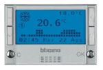 Bticino - THERMOSTAT D'AMB AVEC BATT. AXOLUTE 3 MODULES CLAIRE