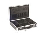 Velleman - Valise à outils en aluminium - 455 x 330 x 152 mm - noir