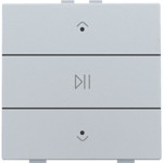 Commande audio simple avec LED, Niko Home Control, sterling
