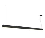SLV LIGHTING - Suspension profilée GLENOS, LED, 3000 K, noir, 2 m, 103W