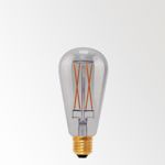 DELTA LIGHT - Led Filament T64 E27 6W 2000K - Smoke