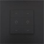 Commande de variateur double LED ,Niko Home Control, Bakelite® piano black coated