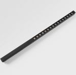 MODULAR - Pista track 48V LED linear spots (16x) 2700K medium 1-10V GI black struc