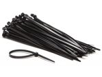 Velleman - Jeu de serre-câbles en nylon - 4.6 x 200 mm - noir (100 pcs)