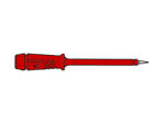 Velleman - Meetpen met elastische isolatiehuls 4mm punt in roestvrij staal - rood (prüf 2)