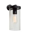 PSM LIGHTING - POLINA opbouw wandlicht - glas H250 zwart textuur