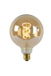 Lucide - G125 - Ampoule filament - Ø 12,5 cm - LED Dim. - E27 - 1x5W 2200K - Ambre