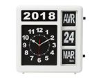 Velleman - Horloge murale à chiffres sautants avec calendrier - 31 x 31 cm - français