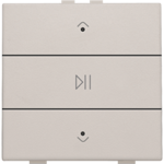Commande audio simple avec LED, Niko Home Control, light grey