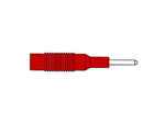 Velleman - Injection-moulded adapter plug 2mm to 4mm / red (mzs 2)