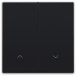 Set de finition pour interrupteur pour volets électronique double, black coated