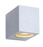 Lucide - ZORA-LED - Spot mural Extérieur - LED Dim. - GU10 - 1x5W 3000K - IP44 - Blanc