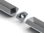 Velleman - Connecteur lináire pour profilé en aluminium pour ruban led alu-45 - argent