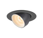 SLV LIGHTING - Numinos® Gimble Xs, Plafondinbouwarmatuur Zwart / Wit 2700K 20°