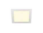 SLV LIGHTING - SENSER 18, encastré intérieur de plafond LED carré blanc 3000K