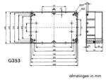 Velleman - Coffret etanche en abs - gris fonce 222 x 146 x 75mm