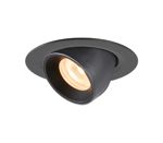 SLV LIGHTING - Numinos® Gimble Xs, Plafondinbouwarmatuur Zwart 2700K 20°