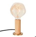 Tala - Oak Knuckle Table lamp with Voronoi I Bulb