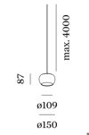 Wever & Ducré - Wetro Ceiling Susp 1.0 Led 1800-2850K Tw