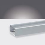 PROLUMIA - Aluminium profiel 5m wit RAL 9003 mat Opbouw, 15mm, wit
