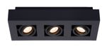 Lucide - XIRAX - Spot plafond - LED Dim to warm - GU10 - 3x5W 2200K/3000K - Noir