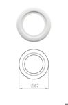 SG LIGHTING - Rehab ring Nano Tilt 40-65 mm blanc