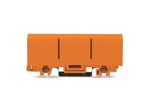 Velleman - Adaptateur de fixation - pour bornes á 1 rangée et 2 rangées - pour montage sur rail 35/montage par vis - orange