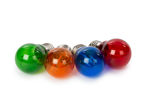 Velleman - Jeu d'ampoules à filament led - g45 - verre coloré - 4 pcs - rouge - vert - bleu - orange