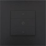Niko Home Control enkelvoudige dimbediening, Bakelite® piano black coated