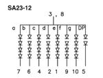 Velleman - Afficheur 7 segments 57mm anode commune - super vert