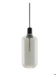 Normann Copenhagen - Amp lamp Large EU suspension Smoke/Black