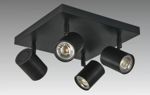 STEPHANE DAVIDTS - MAGELLAN SQUARE/02 plafondlamp in gestructureerd zwart