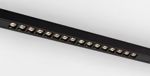 MODULAR - Pista track 48V LED linear spots (16x) 3000K flood 1-10V GI black struc