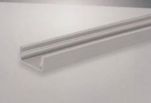 PROLUMIA - Aluminium profiel 5m mat satijn Opbouw, 8mm, geanodiseerd
