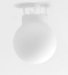 MODULAR - Placebo glass ball down (Ø90mm) white matt