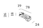 Wever & Ducré - 1-Phase Track Adapter Max.3Kg White