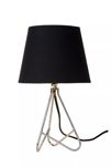 Lucide - GITTA - Lampe de table - Ø 17 cm - 1xE14 - Chrome