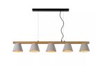 Lucide - POSSIO - Hanglamp - 5xE14 - Taupe