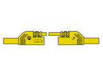 Velleman - Contact protected injection-moulded measuring lead 4mm 25cm / yellow (mlb-sh/ws 25/1)