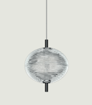 Lodes - Jefferson Mini Pendant Crystal & Black Chrome 2700K