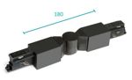TECO - Connecteur ajustable jusqu'à 90° Noir pour Rail 3P Teco