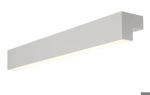 SLV LIGHTING - L-LINE 60 LED, wall andceiling light, IP44, 3000K,1500lm, silvergrey