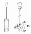 DELTA LIGHT - Track 3F Dim H Suspension 3,0M