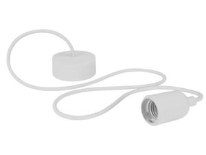Velleman - Luminaire design à suspension en cordage - blanc