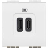 Bticino - LL chargeur USB C-3A-2 mod blanc