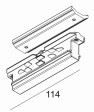 DELTA LIGHT - Track 3F Dim H Corner 180° B