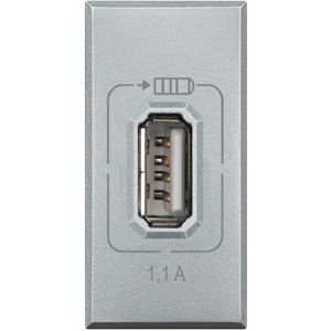 Bticino - Axo USB-lader 1.1A 1 module Tech