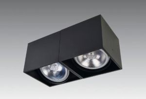 STEPHANE DAVIDTS - ATRIA 2 FIXE/02 plafondlamp in gestructureerd zwart