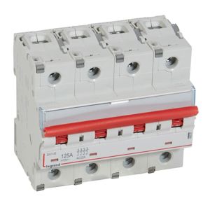 Legrand - Inter sectionneur DX³ 4P 125A à déclencheur - 4 modules