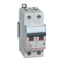 Legrand - Autom. DX³ 6000A/10kA 2P D25 400V 2 modules